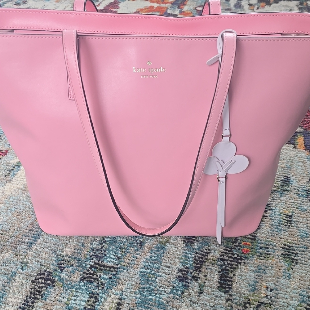 Kate Spade bubblegum pink tote bag EUC